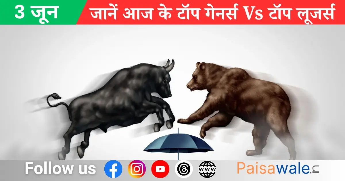 भारतीय शेयर बाजार में गिरावट के बीच निवेशक चिंतित नजर आए – सेंसेक्स और निफ्टी में तीसरे दिन गिरावट जाने आज के टाॅप गेनर्स Vs टाॅप लूजर्स