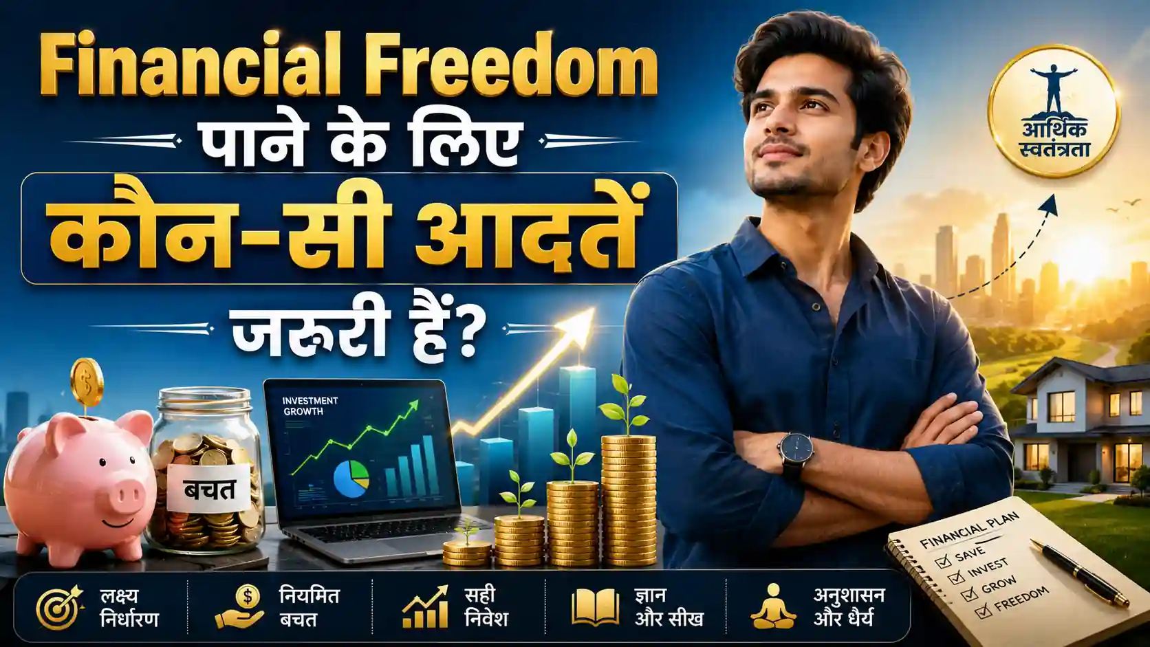 Read more about the article Financial Freedom पाने के लिए कौन-सी आदतें जरूरी हैं? जानिए सफल लोगों की Money Habits