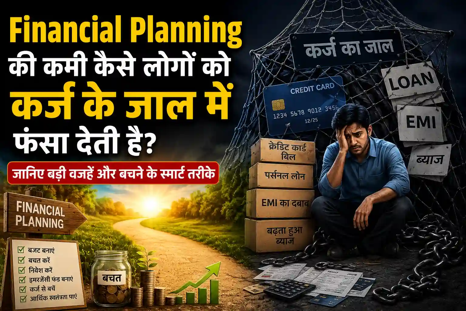 Read more about the article Financial Planning की कमी कैसे लोगों को कर्ज के जाल में फंसा देती है? जानिए बड़ी वजहें और बचने के स्मार्ट तरीके