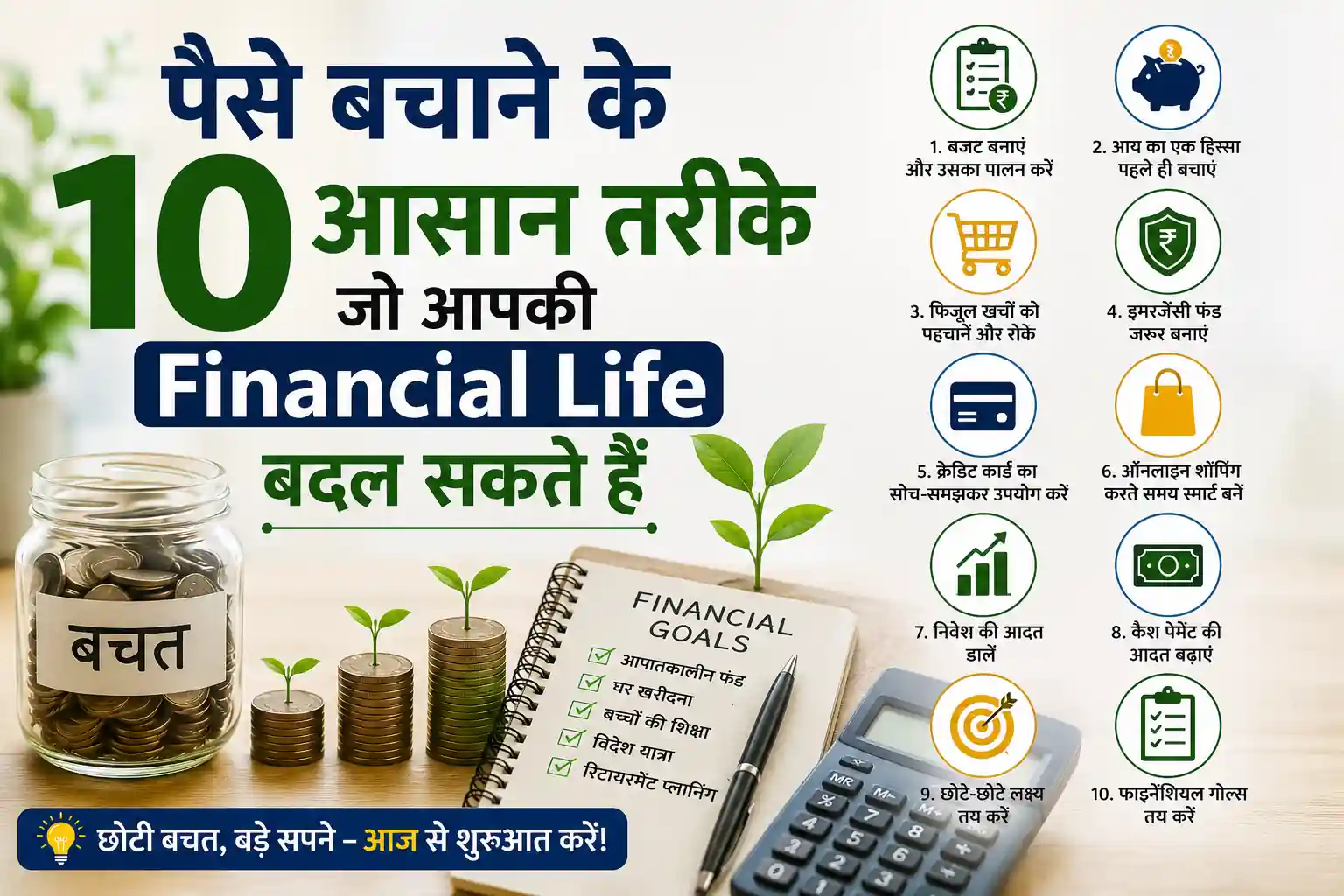 Read more about the article पैसे बचाने के 10 आसान तरीके जो आपकी Financial Life बदल सकते हैं
