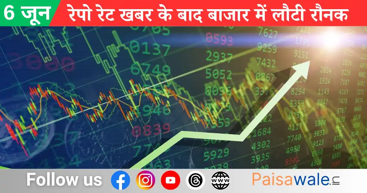 रेपो रेट कटौती के बाद सेंसेक्स और निफ्टी में तेजी