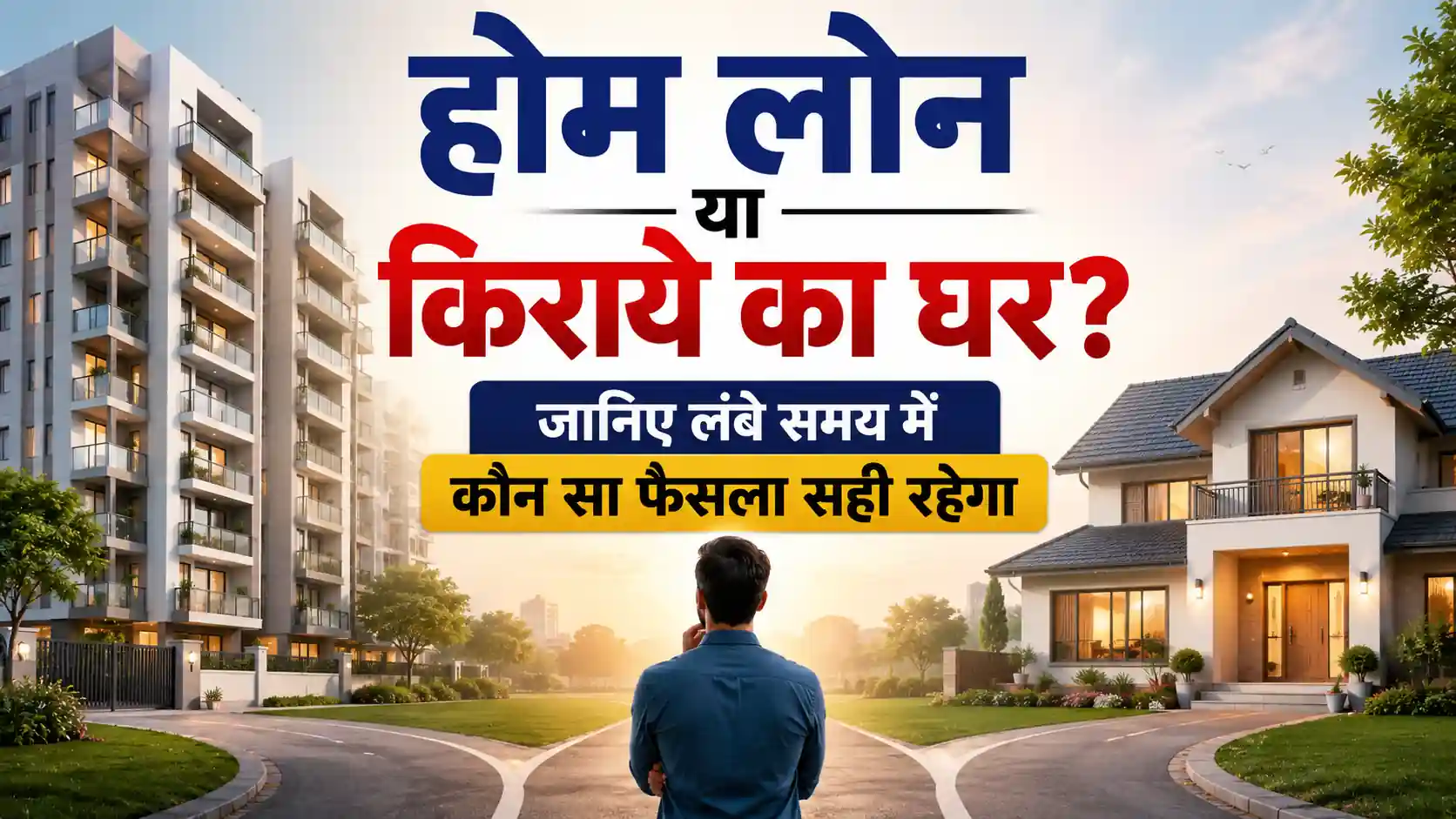 Read more about the article होम लोन या किराये का घर? जानिए लंबे समय में कौन सा फैसला सही रहेगा